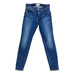 Lucky Brand Women's Ava Mid Rise‎ Skinny Jeans Blue Size 4